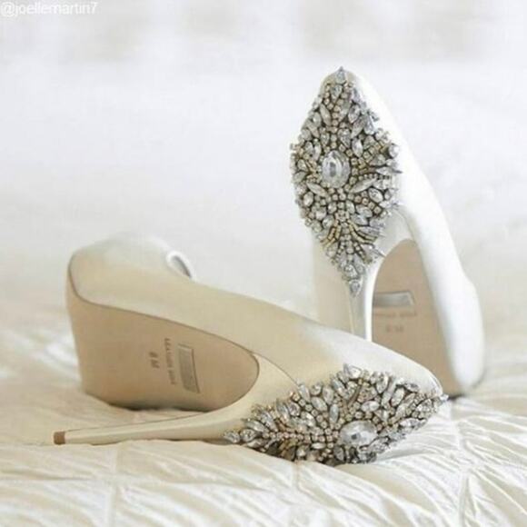 Badgley Mischka bridal Collection Sandal Nordstrom Sz 5.5 bridal formal NEW - Picture 2 of 10